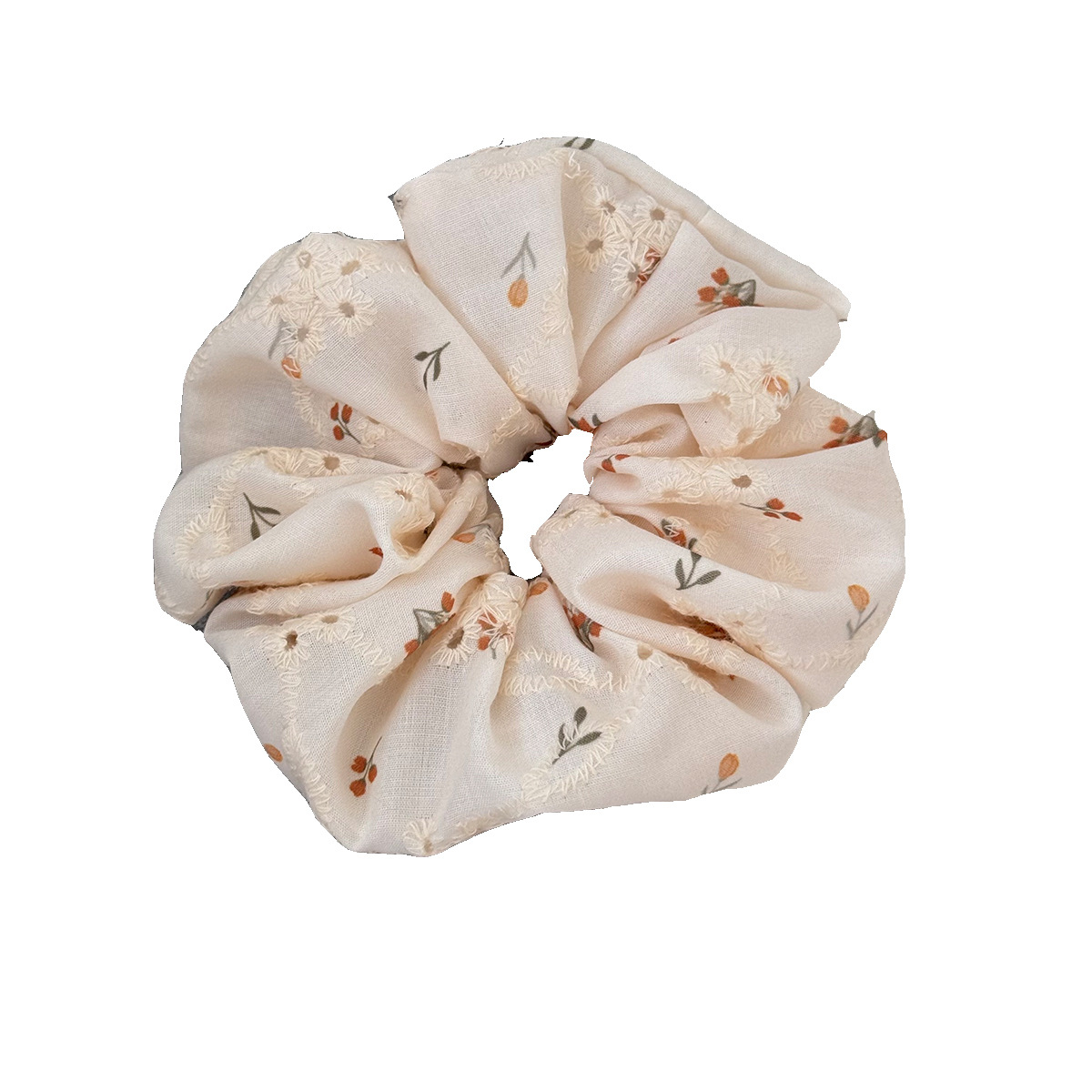 Korean style fresh light yellow large intestine hair band for women 2025 New Korean-style hair bun hair accessory versatile headband Item Picture
