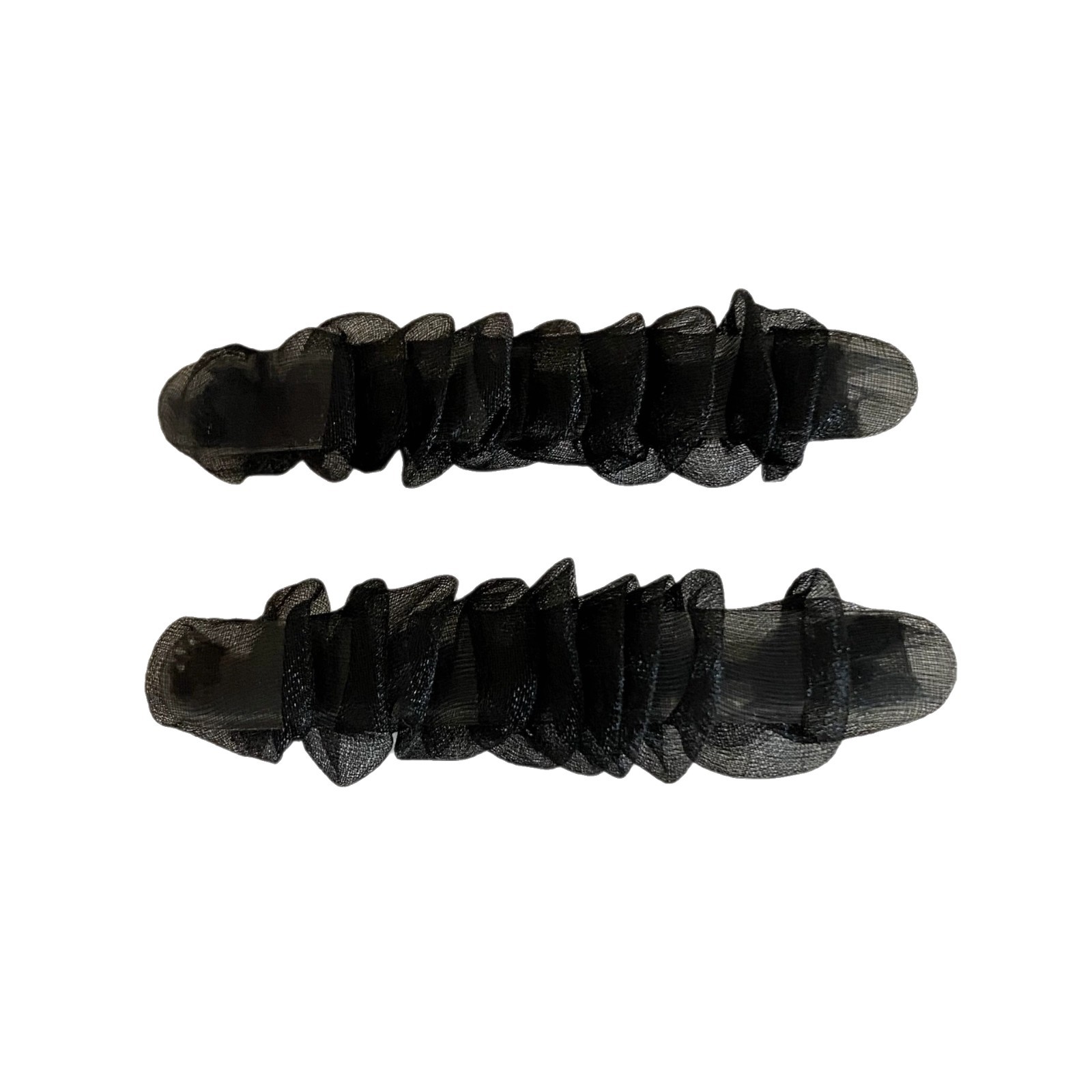 This 2025 new gentle side clip is a fashionable hair accessory for girls, featuring the same European-style organza pleated hair clip from ONI in South Korea Item Picture