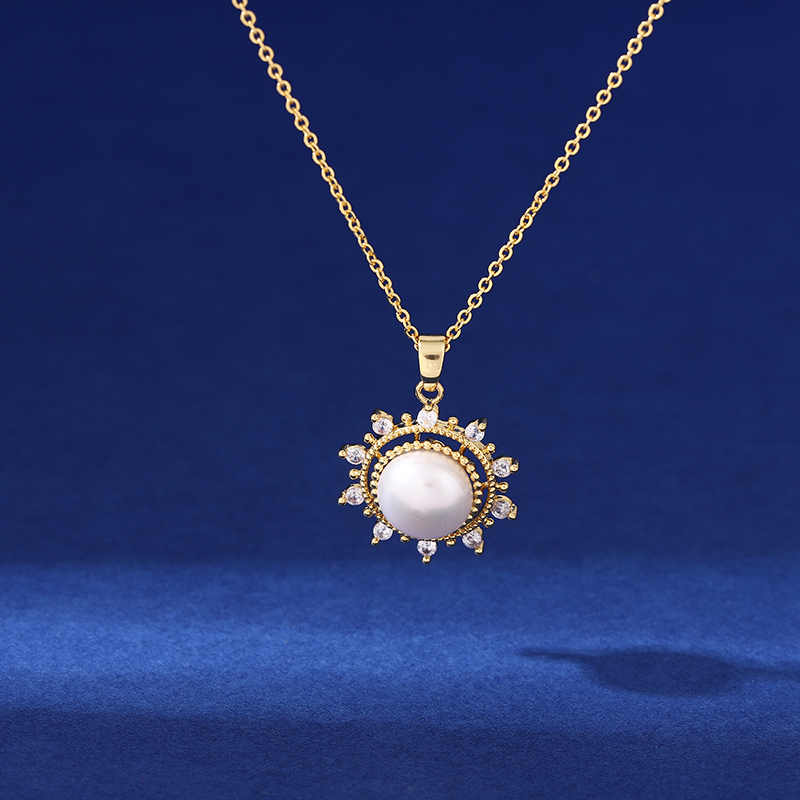 项链/珍珠项链/不锈钢饰品/珍珠/银饰产品图