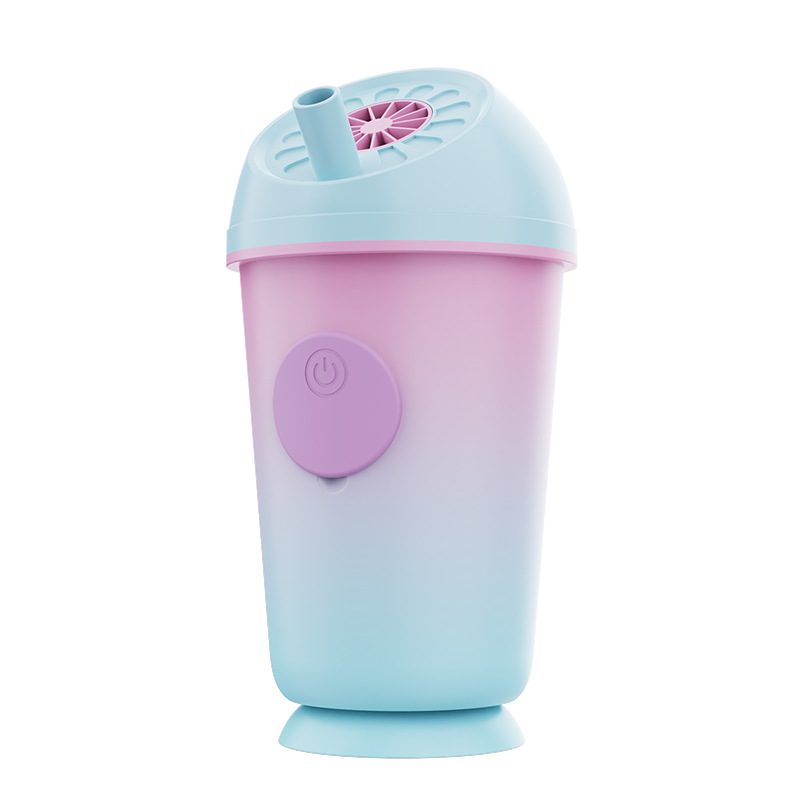 2025 Cross-border new product milk tea cup spray fan, high-speed spray water replenishment, soft sound operation, five-speed adjustment, rapid cooling batch pic 7