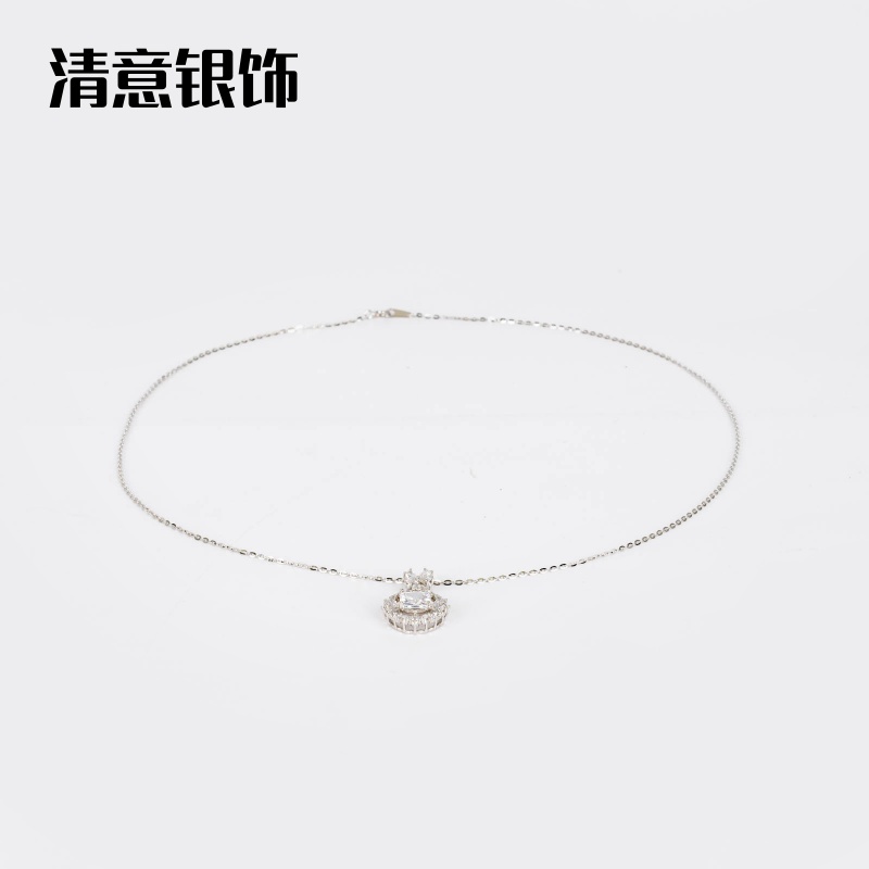 项链/珍珠项链/不锈钢饰品/珍珠/银饰细节图