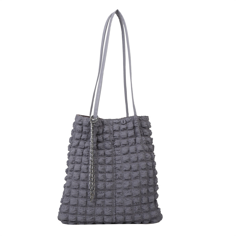 The new Korean-style single-shoulder tote bag for casual large-capacity women in 2025 is fashionable, trendy and simple Item Picture