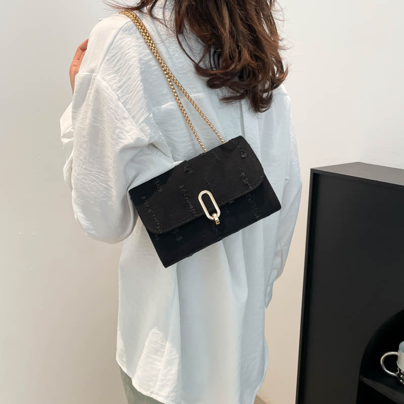 Trendy, fashionable, versatile and high-quality single-shoulder crossbody women's bag, cross-border spring new chain small square bag details Picture
