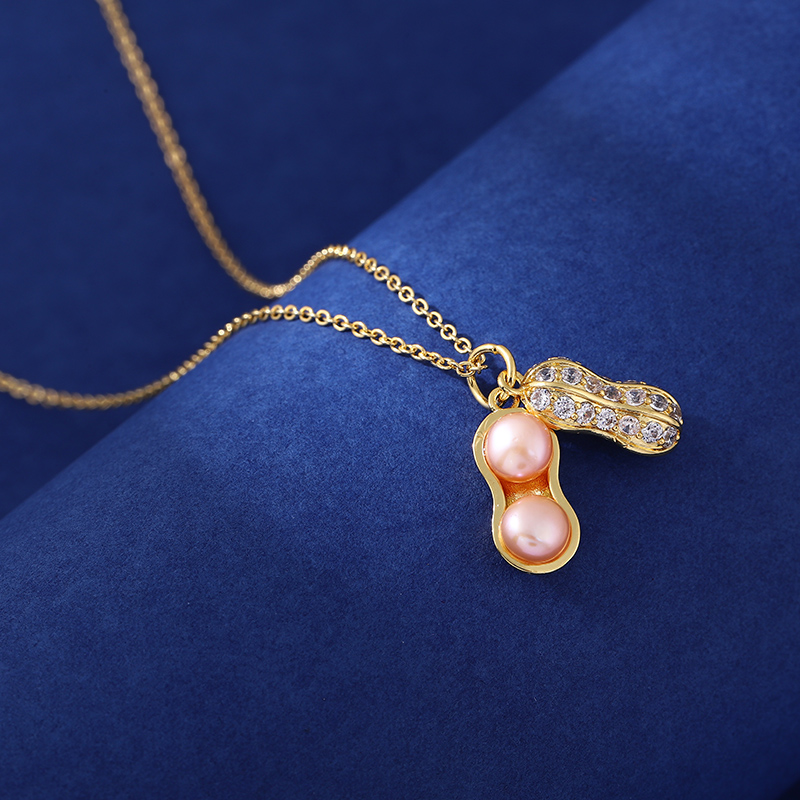 项链/珍珠项链/不锈钢饰品/珍珠/银饰细节图