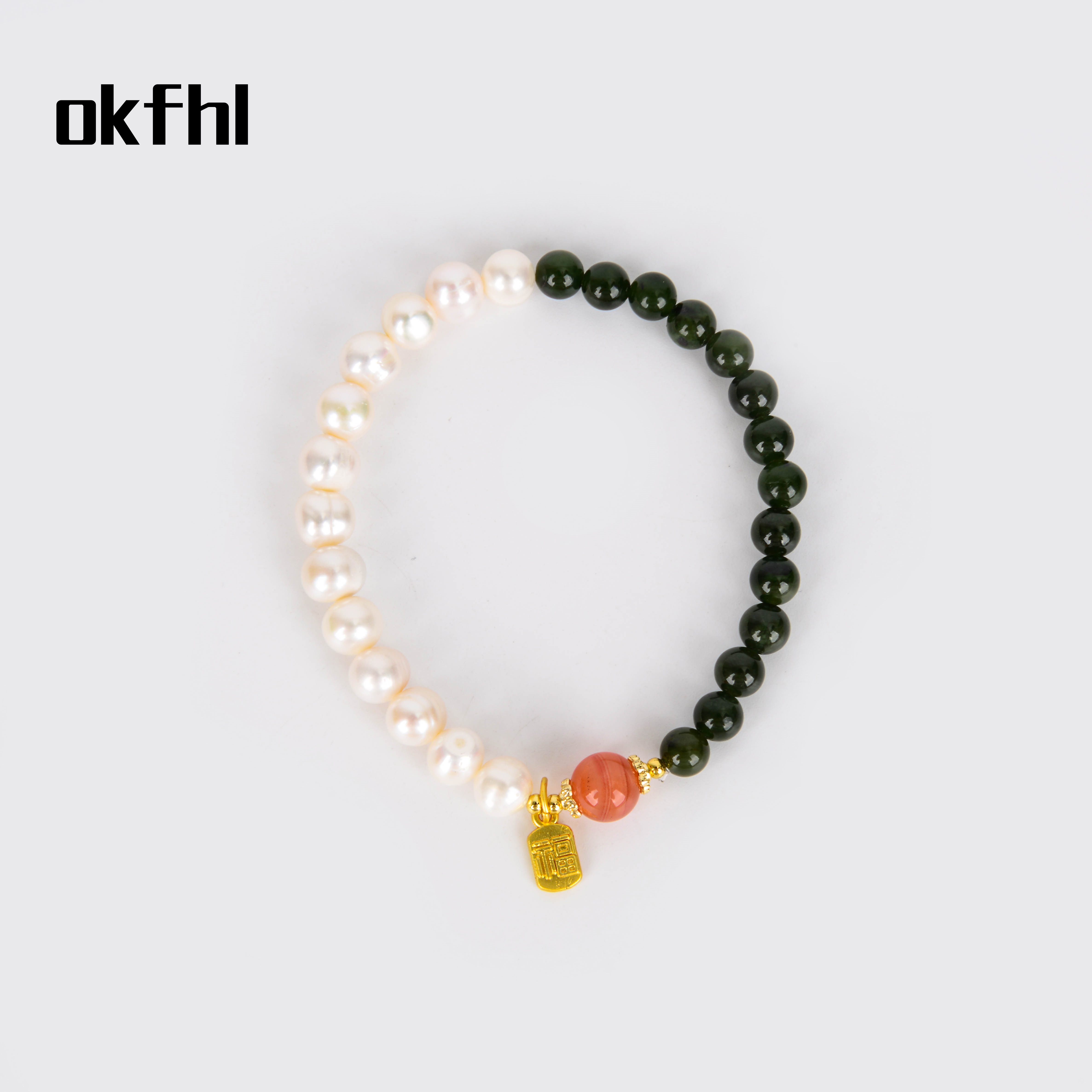 手链/水晶手链/饰品/红绳/五花手链产品图