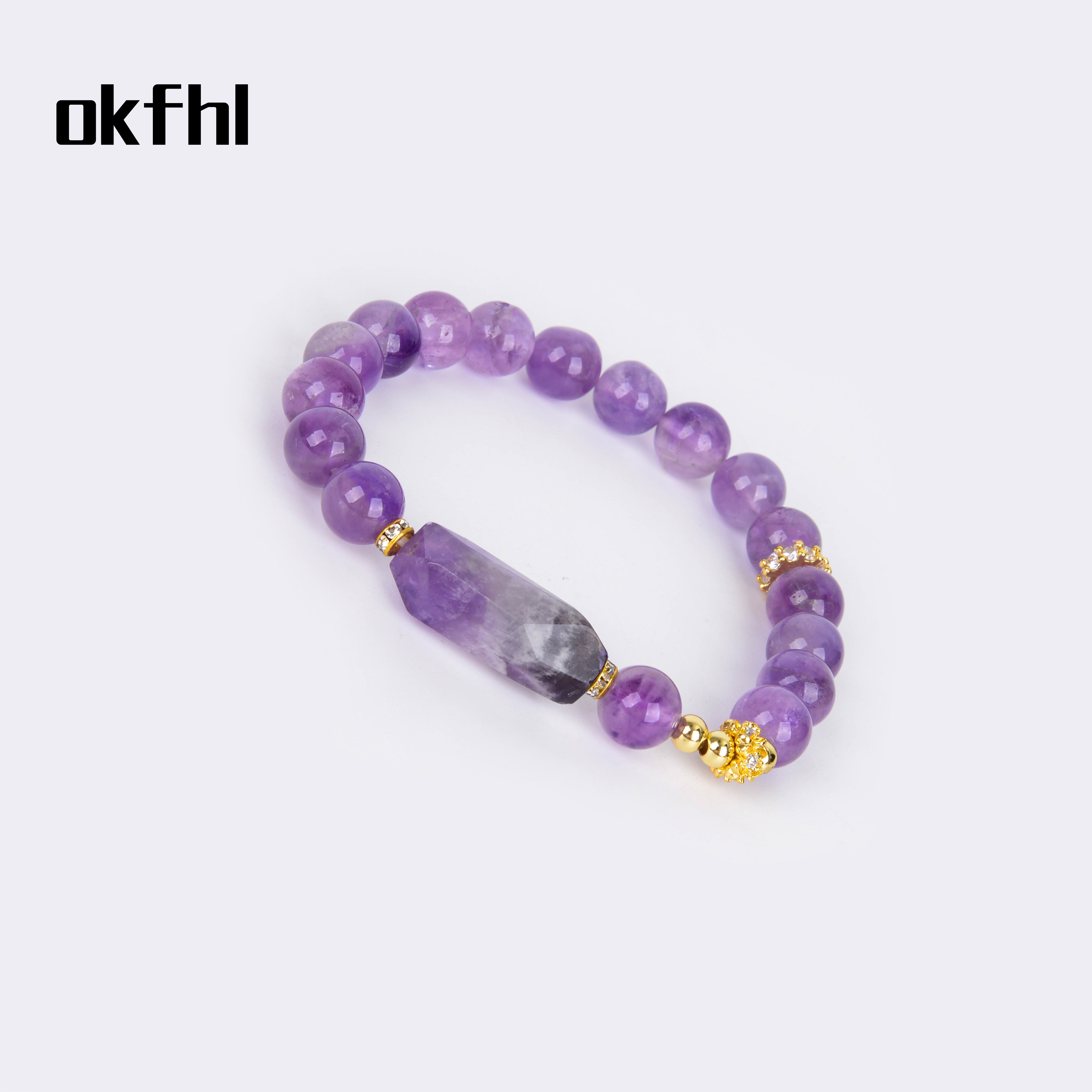 手链/水晶手链/饰品/红绳/五花手链细节图