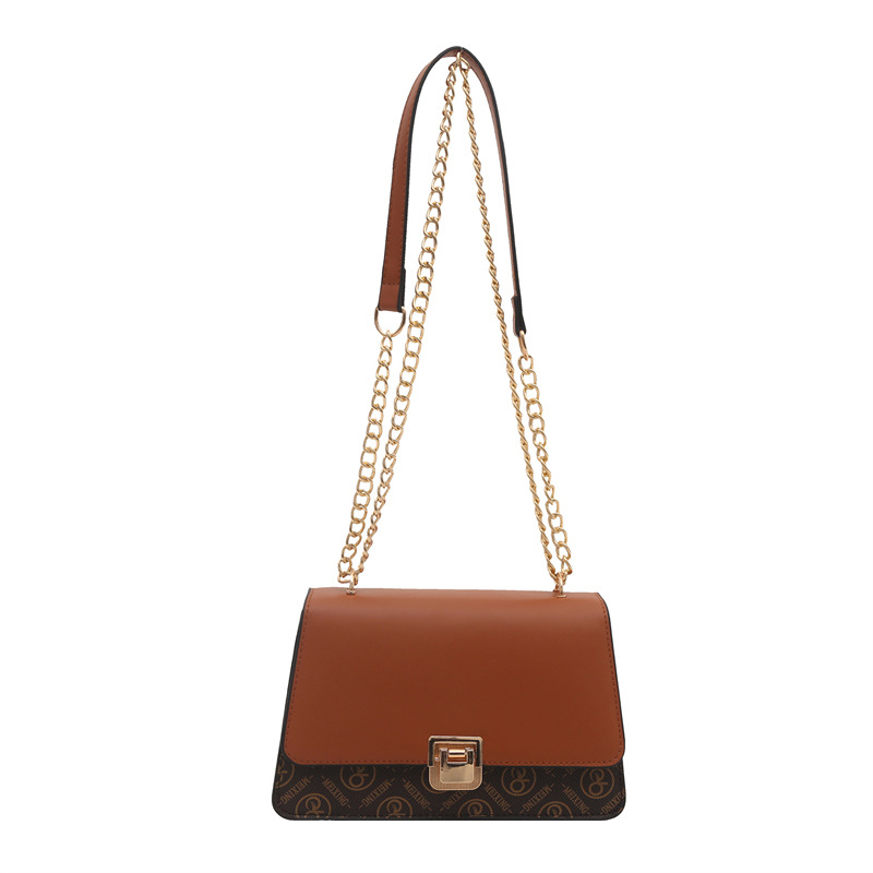 A new style of fashionable lock buckle monogram 2025 casual and simple chain single-shoulder crossbody hand-carry small square bag for women Item Picture