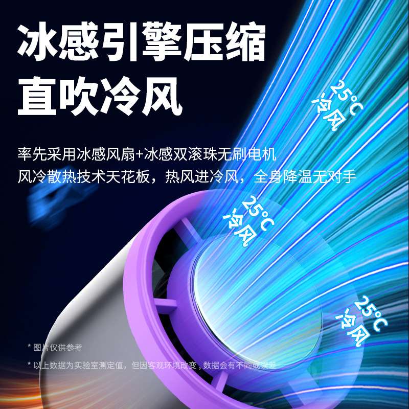 2025 New cooling handheld small fan as a souvenir, 100-speed long battery life, silent Storm high-speed turbine fan Specification image