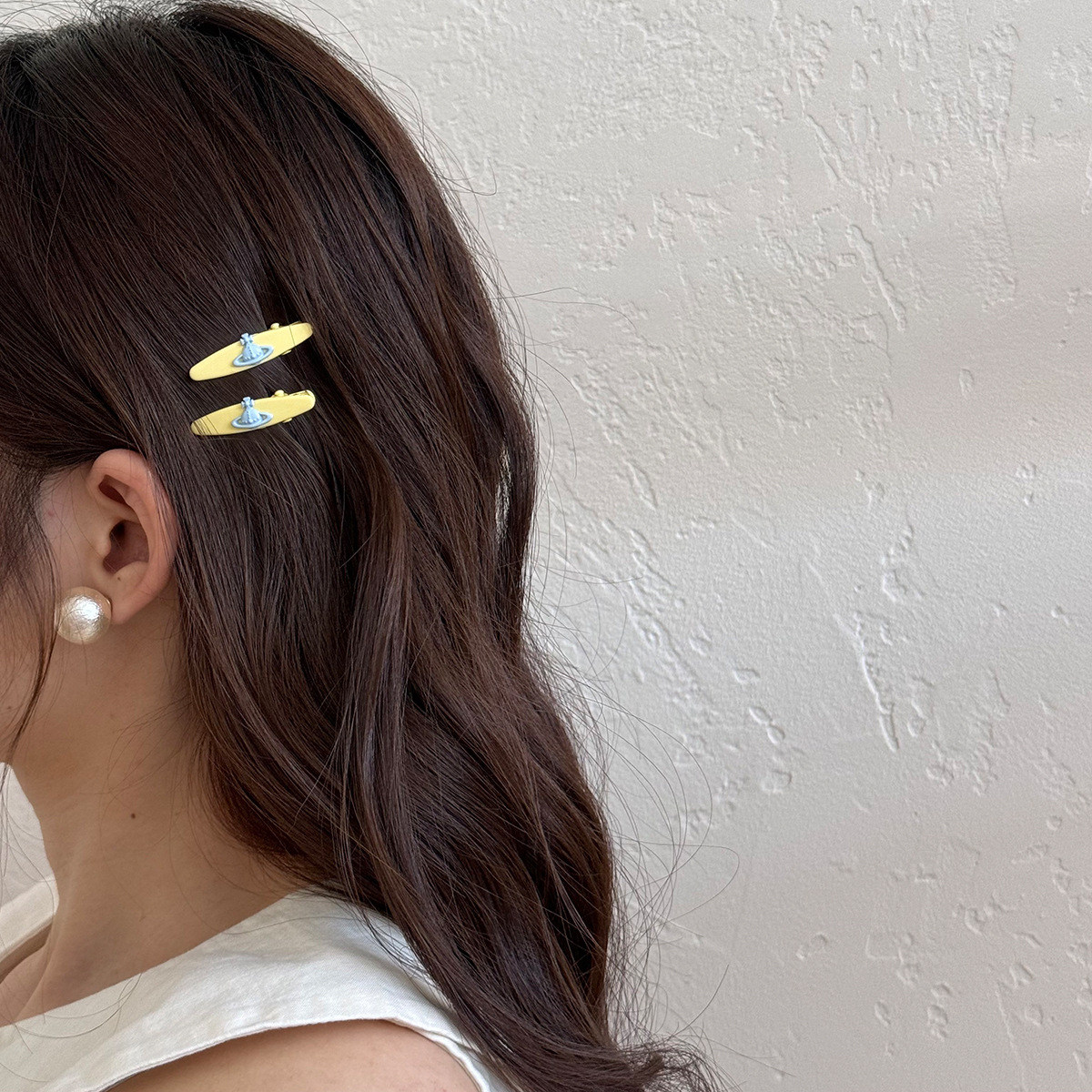 Summer Korean sweet and versatile planet hair clips, colorful vacation style side bangs clips, personalized and exquisite mini hair accessories Specification drawing