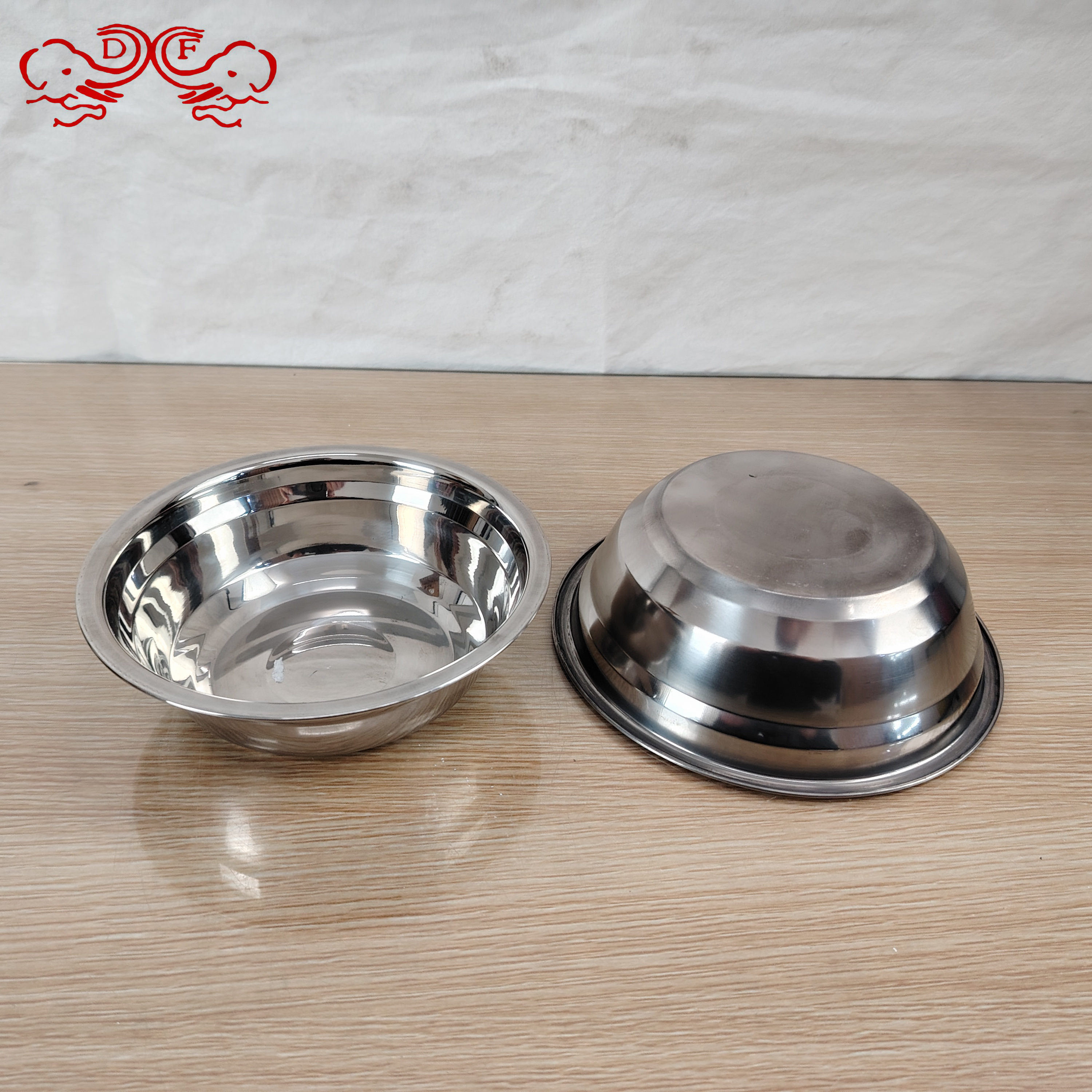 DF68126加厚不锈钢盆家用汤盆汤碗厨房菜盆食堂饭碗饭盆泡面碗DF TRADINGHOUSE 