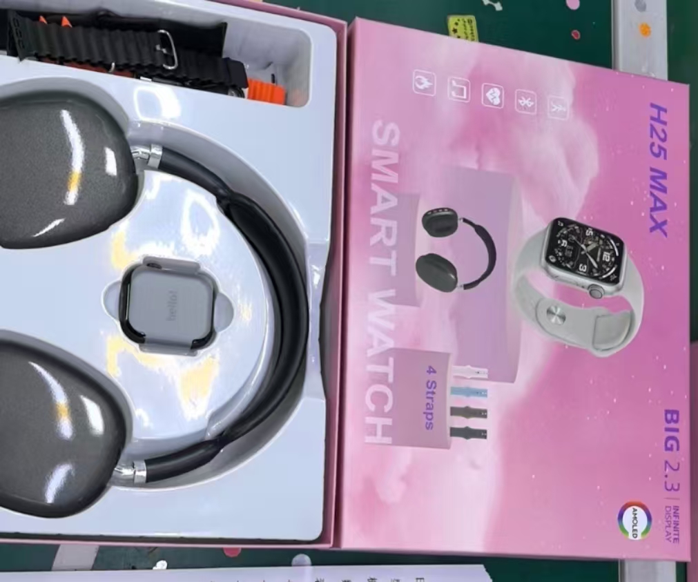 طراز H25 MAX AI A، مجموعة ساعات AI A، مزودة بأجهزة تفجير متعددة الأغراض، مجموعة سماعات الرأس،