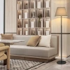 Floor lamp, a Nordic retro minimalist luxury hotel bedroom bedside table lamp details Picture