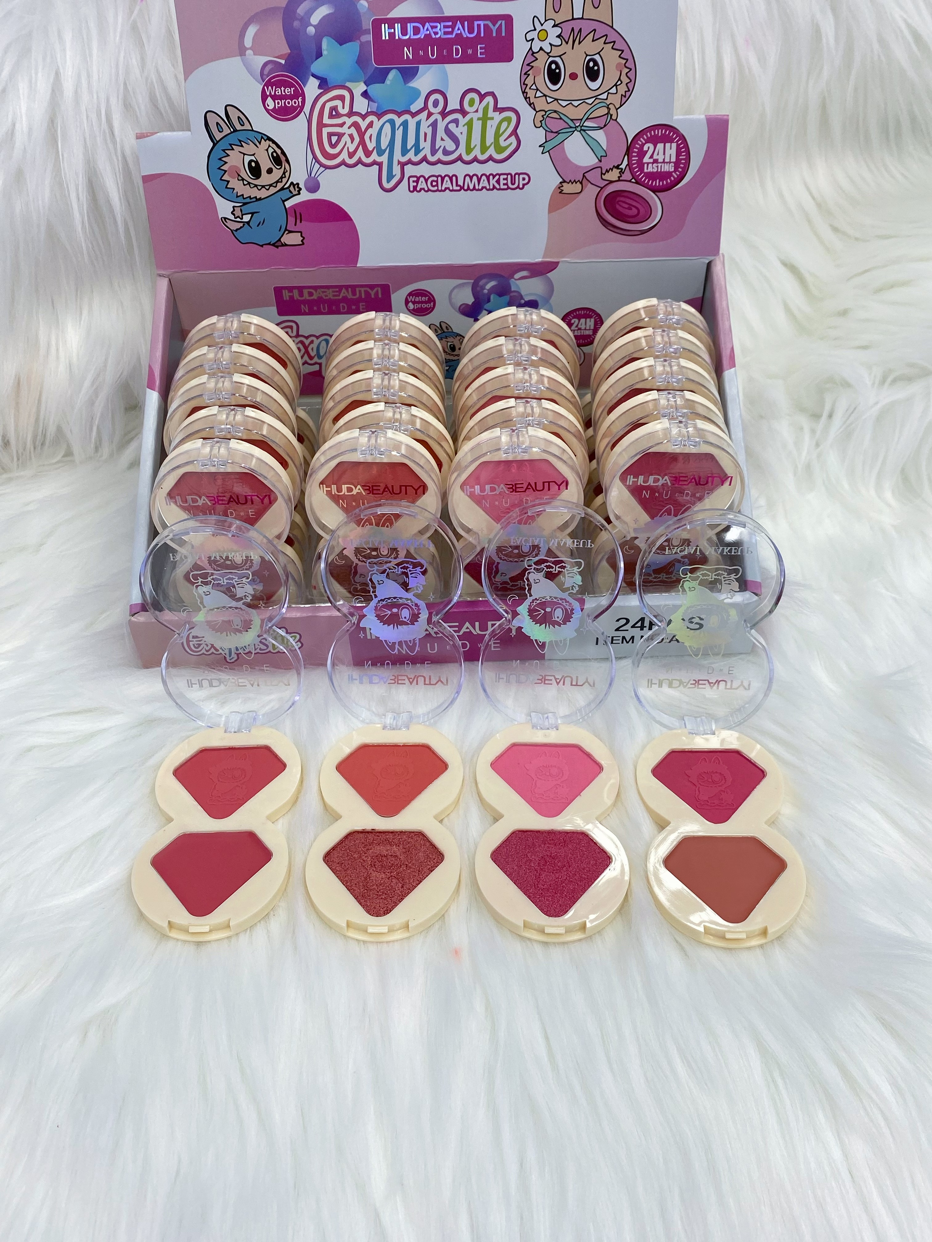 Smooth and glossy two-color blush rouge, long-lasting color application, not easy to smudge, natural matte contouring, lazy blush for women Application Scenario