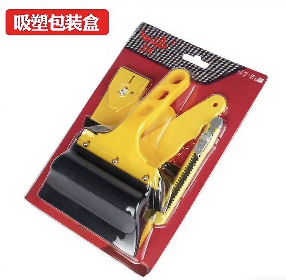 Weihaisheng Beauty Care Wholesale seven-piece set, car film application tools, triangle board, steel shovel, utility knife, pressure block, gap insert, ox tendon scraper Application Scenario