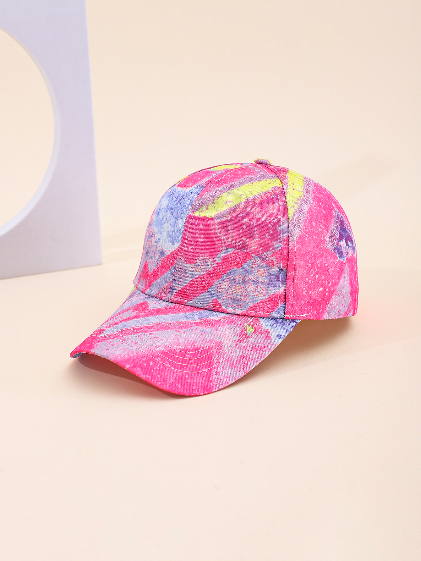 Spring and summer cross-border European and American best-selling printed baseball caps, outdoor travel sun protection and shading adult baseball caps, adjustable for foreign trade details Picture
