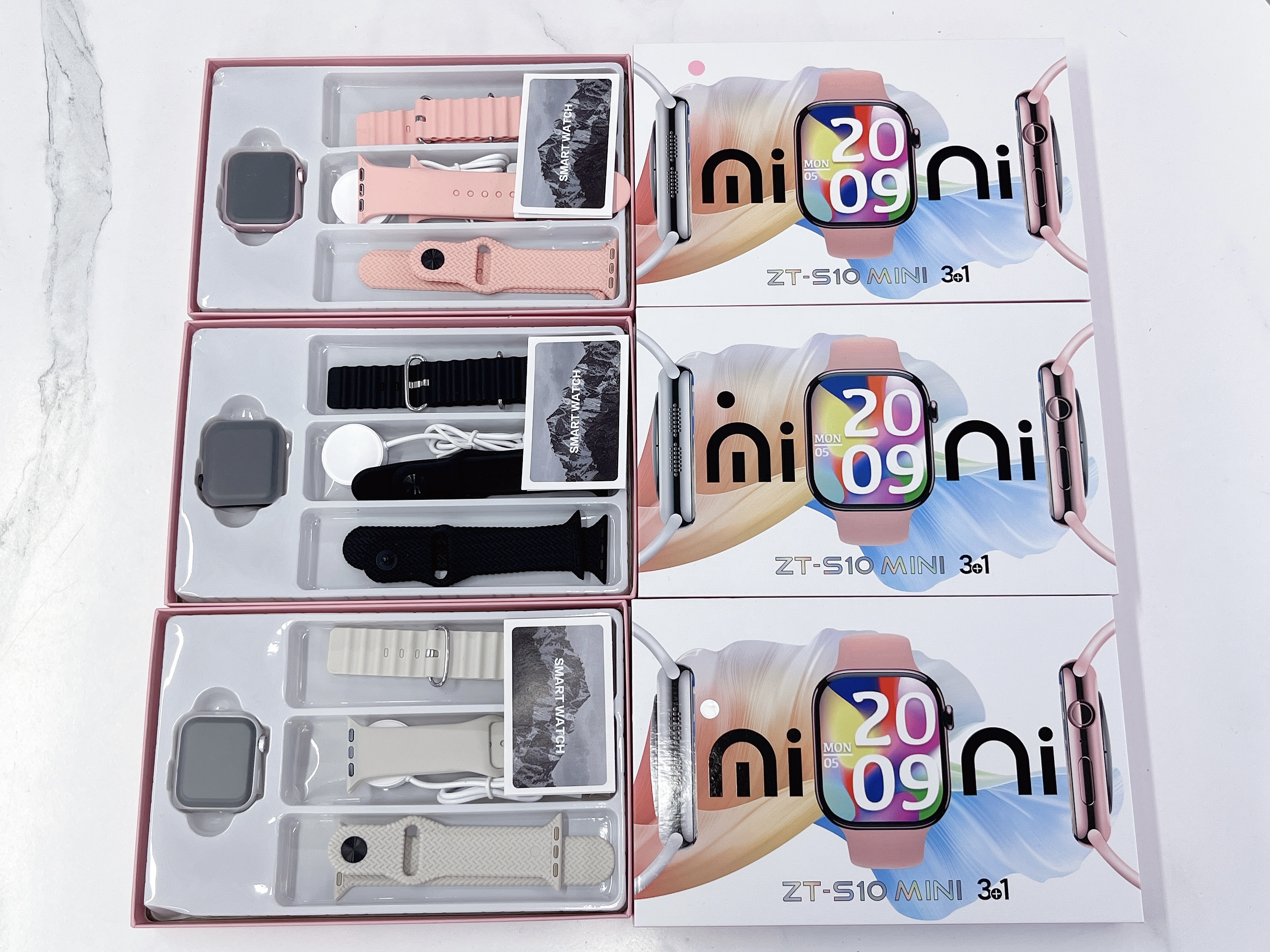 ZT-S10 MINI 3+1` 智能ai手表 套装 爆款 多功能 时尚精美 运动 