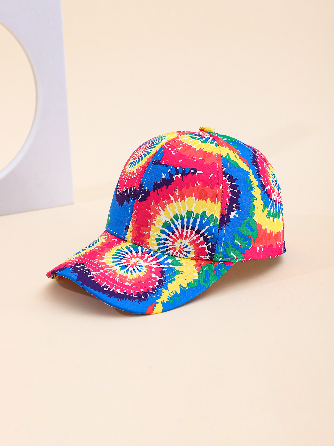 Spring and summer cross-border European and American bestsellers tie-dyed graffiti sun print baseball caps, outdoor travel sun protection and shading adult baseball caps, adjustable for foreign trade Item Picture
