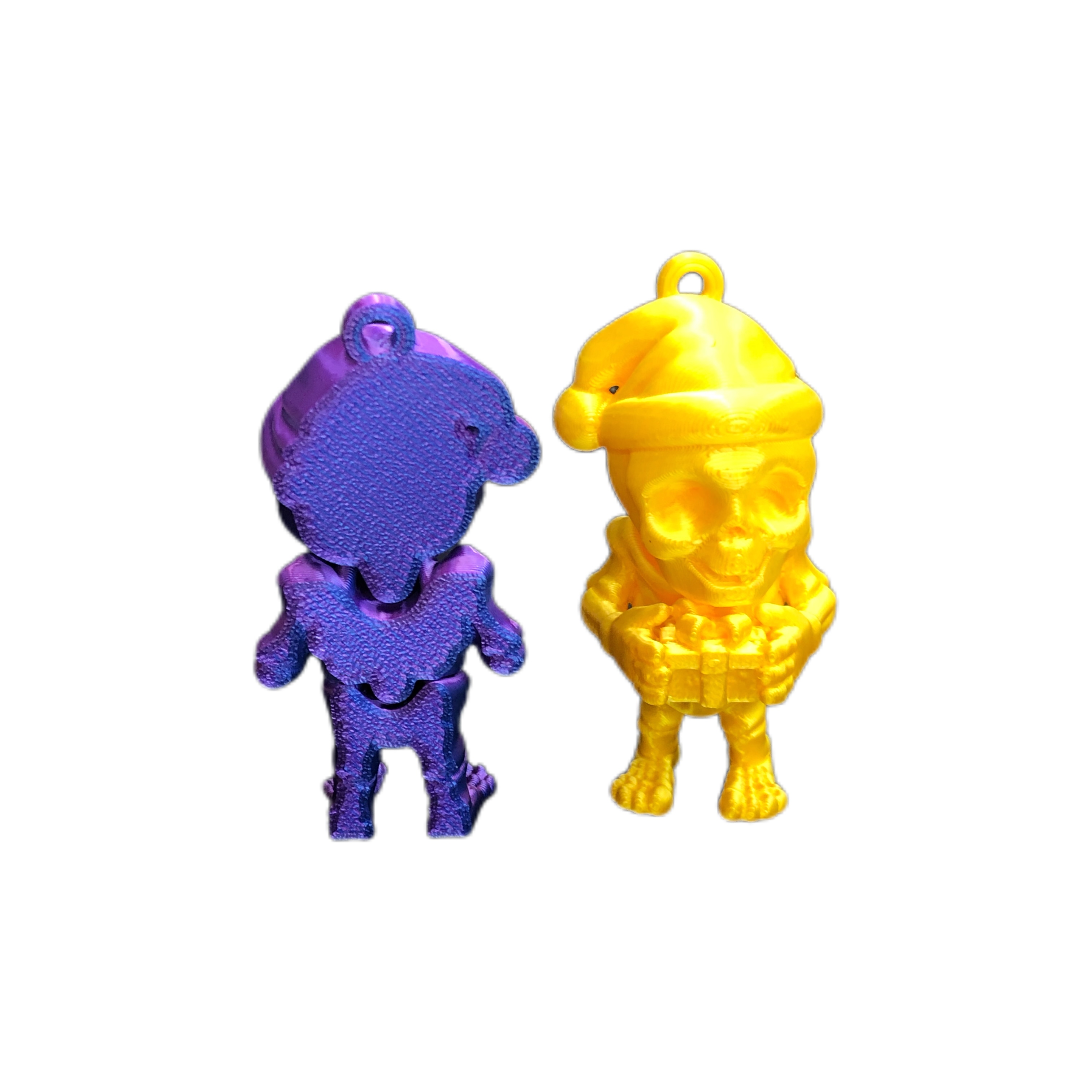 3d打印玩具装饰可做钥匙扣圣诞万圣骷髅头可定制颜色大小3D打印玩具儿童玩具解压玩具环保可降解材质3D打印