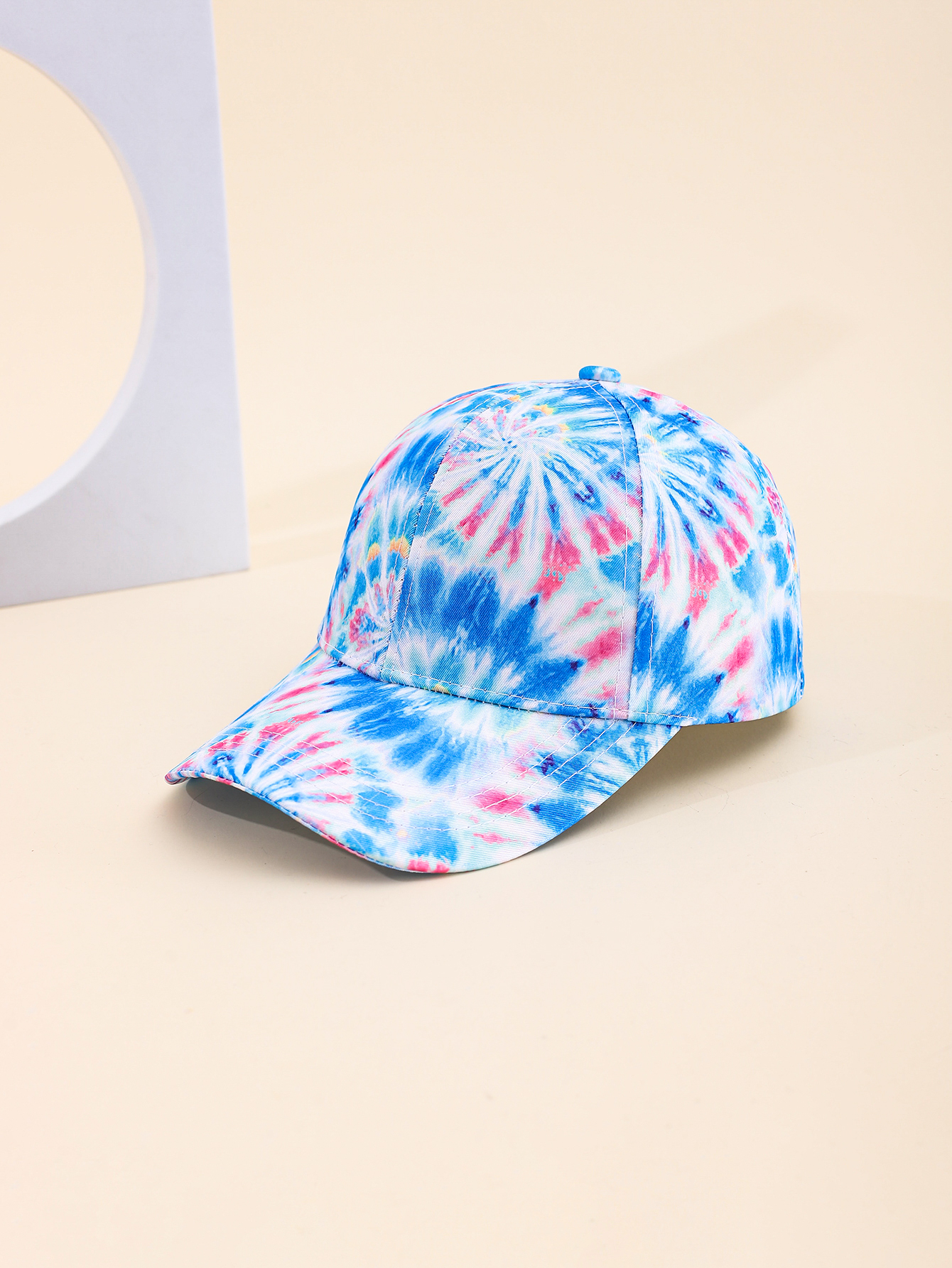 Spring and summer cross-border European and American bestsellers: light-colored and large-print baseball caps with shading and graffiti, outdoor travel, sun protection, adult baseball caps, adjustable for foreign trade Item Picture