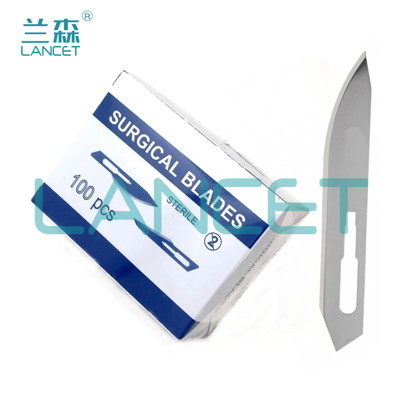 Carbon steel dental Scalpel sterile blades, disposable sterile Surgical blades, Surgical Scalpel
