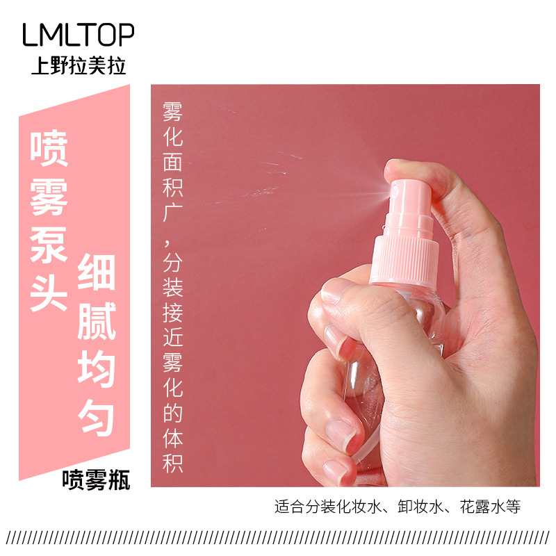 LMLTOP 6-piece travel Empty Bottle set 50ml Spray bottle Portable cosmetic Dispensing Bottle SY1064 details Picture