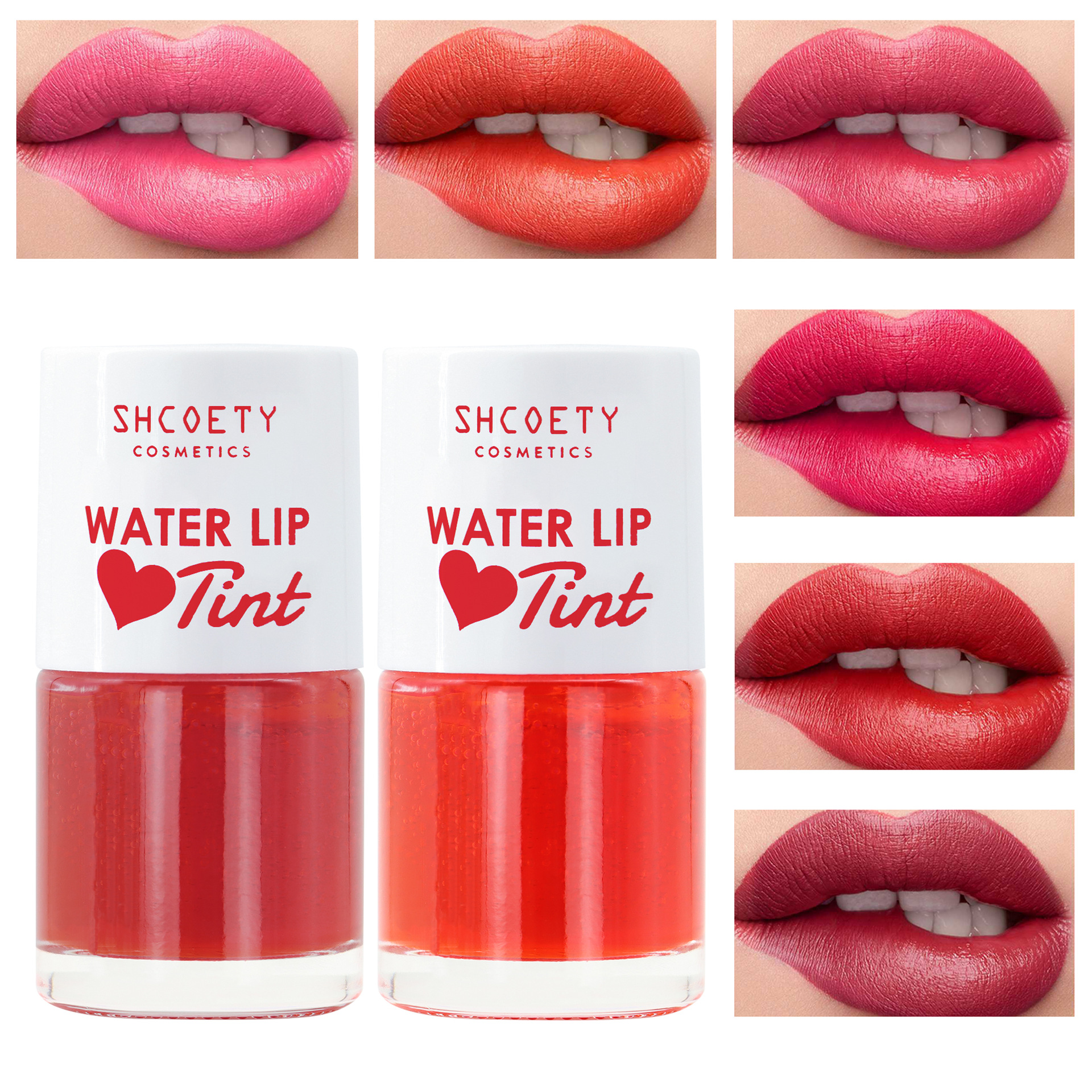 SHCOETY's cross-border bestseller, a new type of beauty product that does not stick to the red water on the cup mouth, does not fade, and is a matte and long-lasting lip gloss full figure
