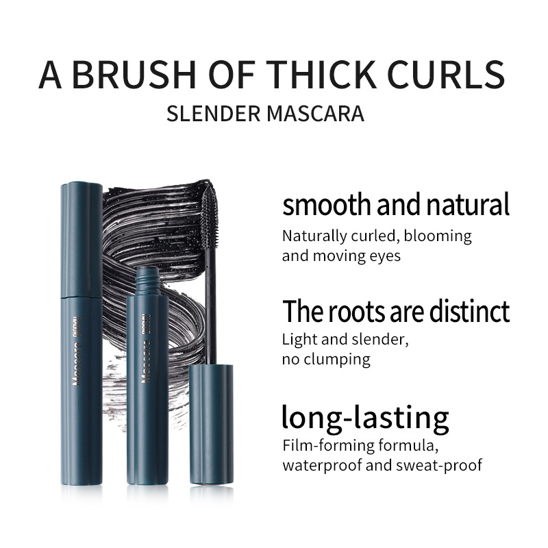 QIANXIU cross-border manufacturer's thick, curly and long mascara, waterproof and non-smudge 4D mascara, a bestseller in Europe and America Application Scenario