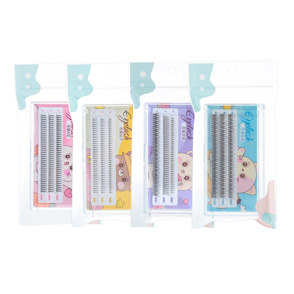 LMLTOP fishtail style false eyelash, Devil Fairy hair, single cluster segmented extension false eyelash SY900 Item Picture