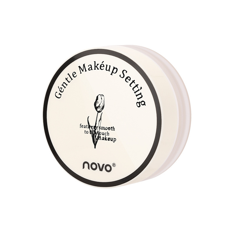 NOVO Cloud Mist Light and Fine Loose Powder is clear, oil-controlling, pore-invisible, long-lasting without clogging, water-resistant and sweat-proof setting powder Item Picture