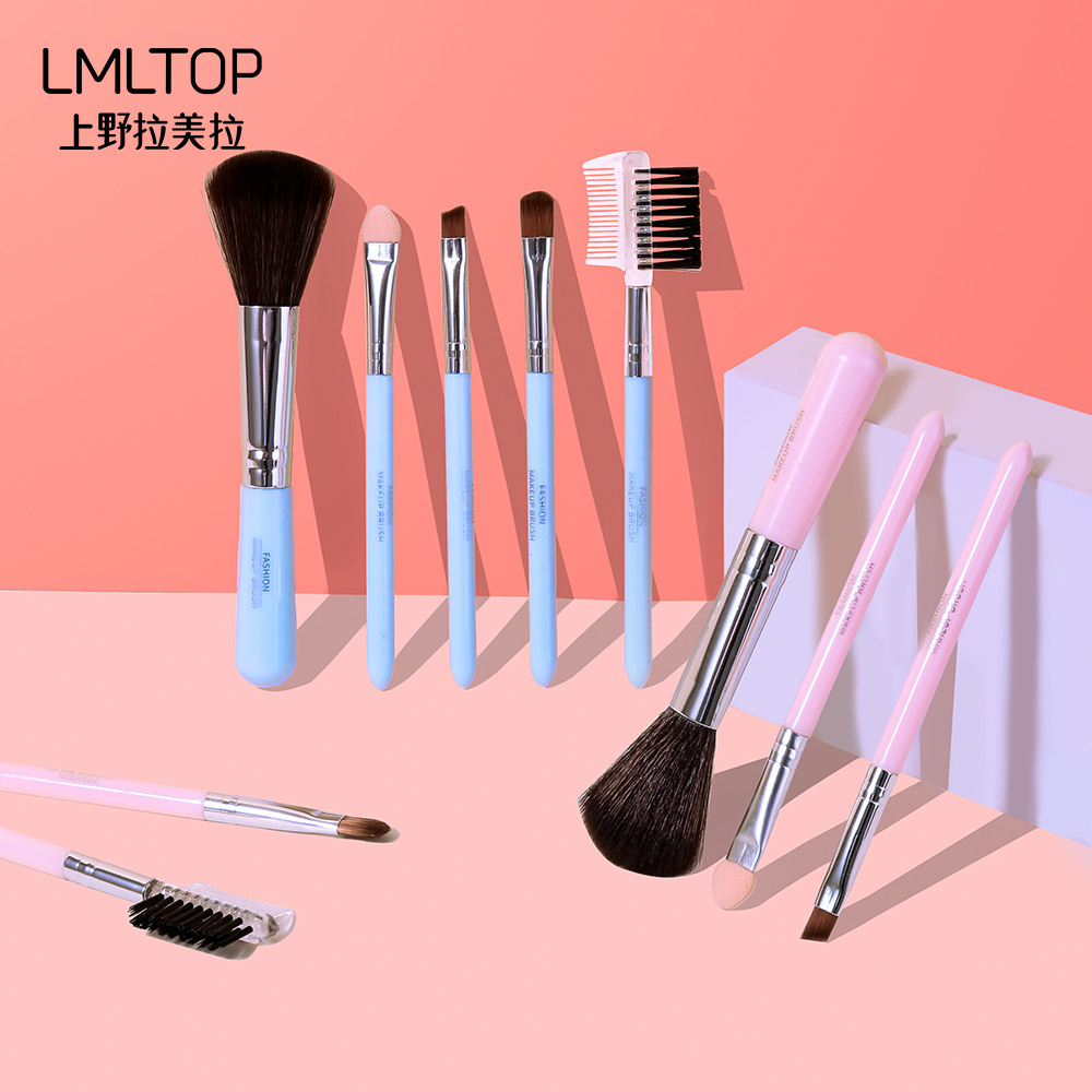 LMLTOP 5-brush makeup set, portable makeup set, brush beauty makeup tool, makeup accessory L0780 details Picture