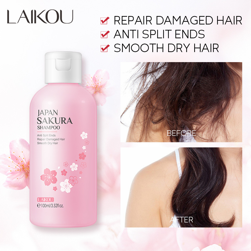 LAIKOU Sakura Shampoo cleanses hair, provides soft, smooth and refreshing hair with a lingering fragrance. Wholesale from the manufacturer full figure