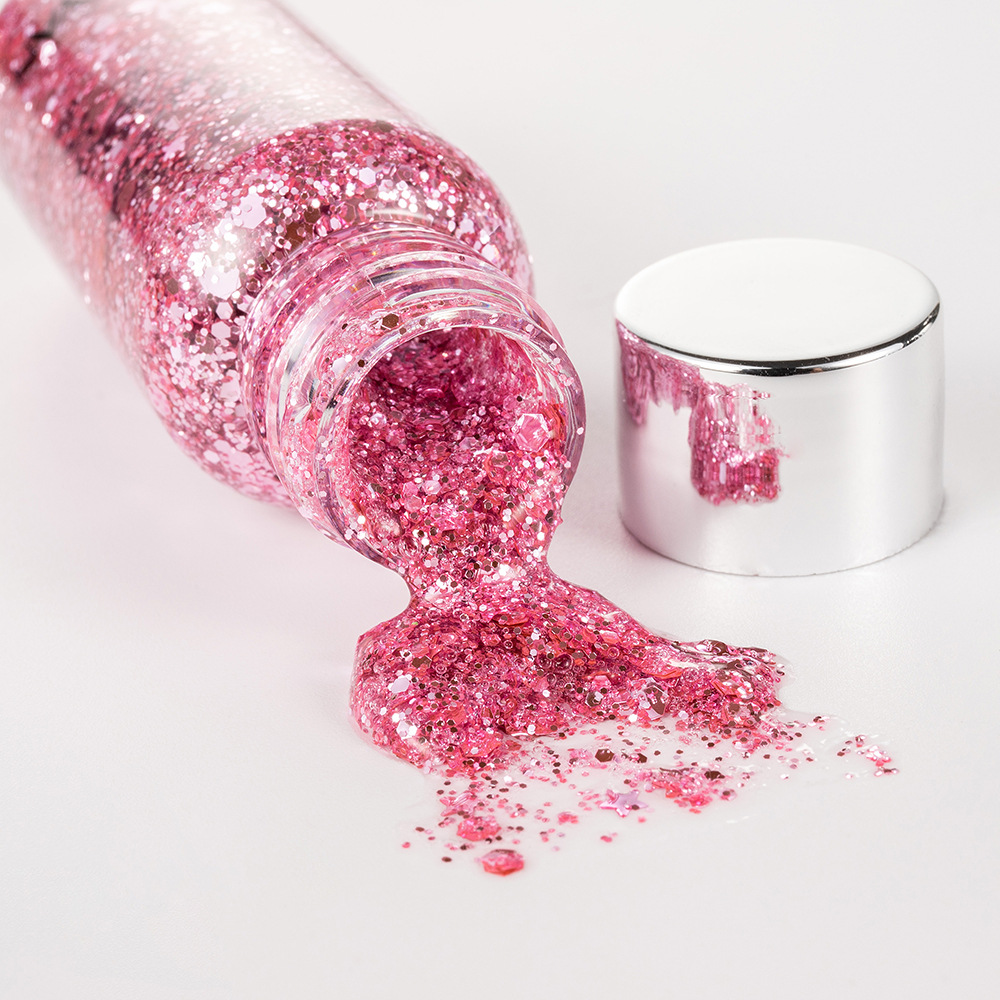 HANDAIYAN Cross-border Sequin Eyeshadow Gel Stage Makeup Laser Large Sequin Sparkling Body Gel Specification drawing