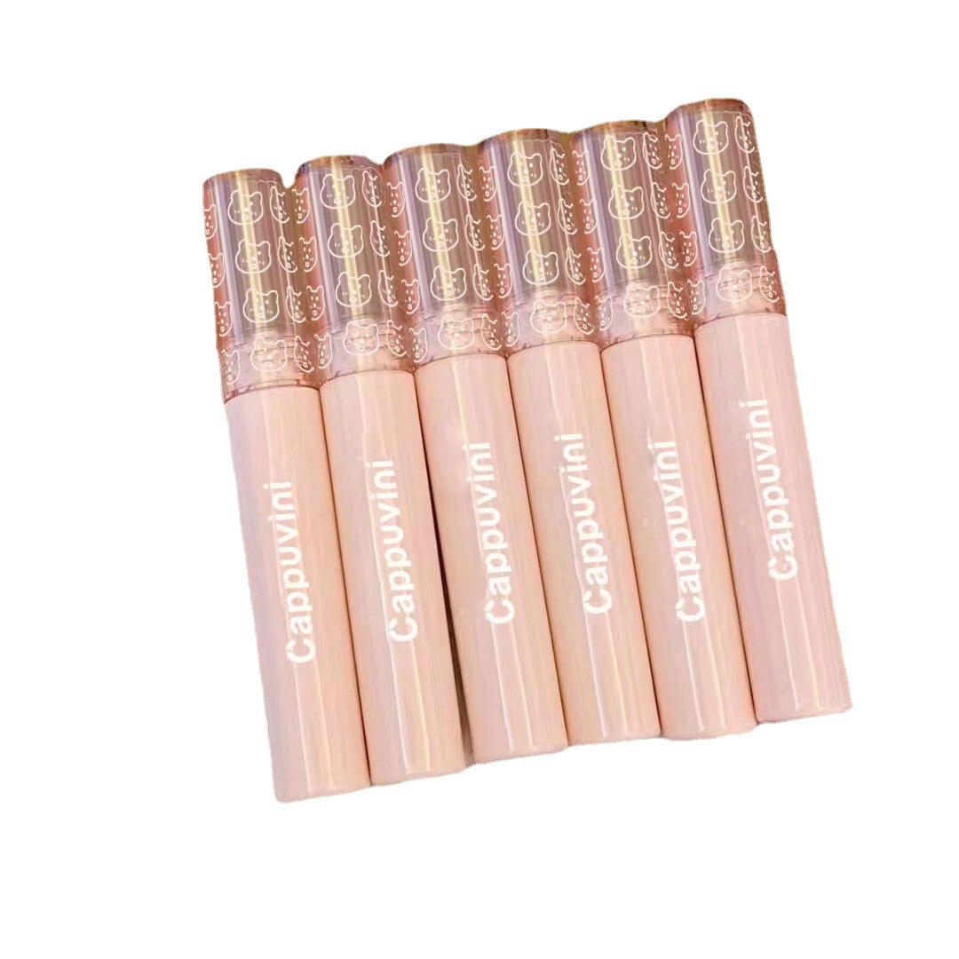 Cappuvini Bubble Lip Gloss Mirror-like water Glass Lip Gloss Lipstick makes your lips look fair without makeup Item Picture
