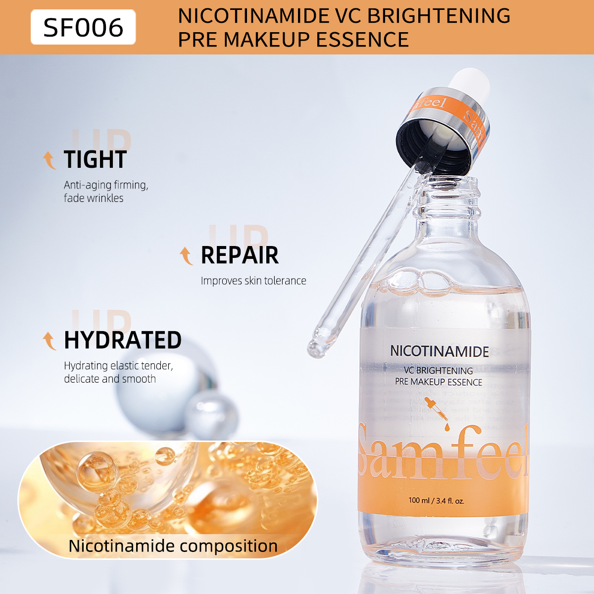 Nicotinamide VC Brightening Pre makeup essence