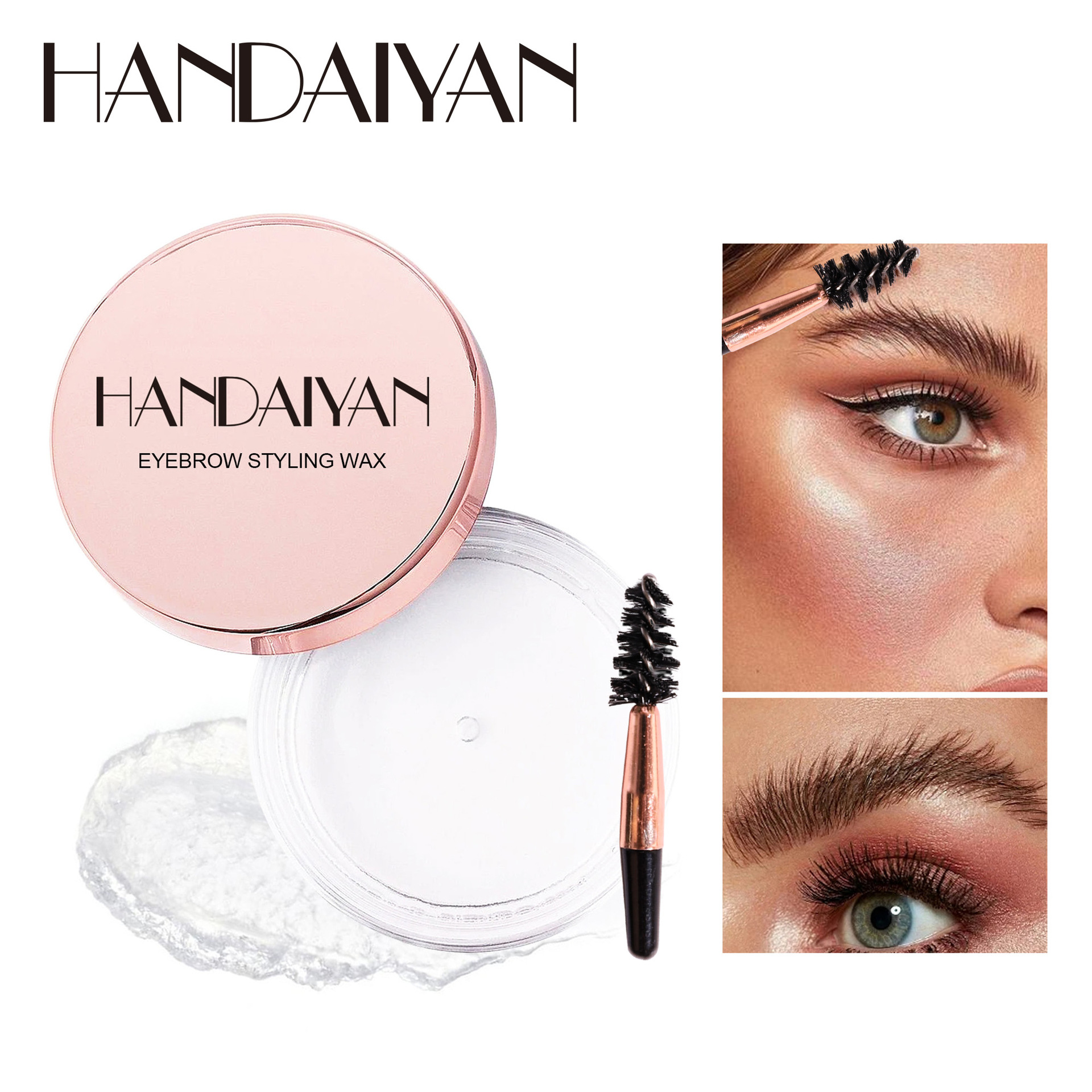 Cross-border handaiyan Wild Eyebrow Shaping Cream Transparent Gel Three-dimensional Long-lasting Quick-Drying Eyebrow Cream full figure