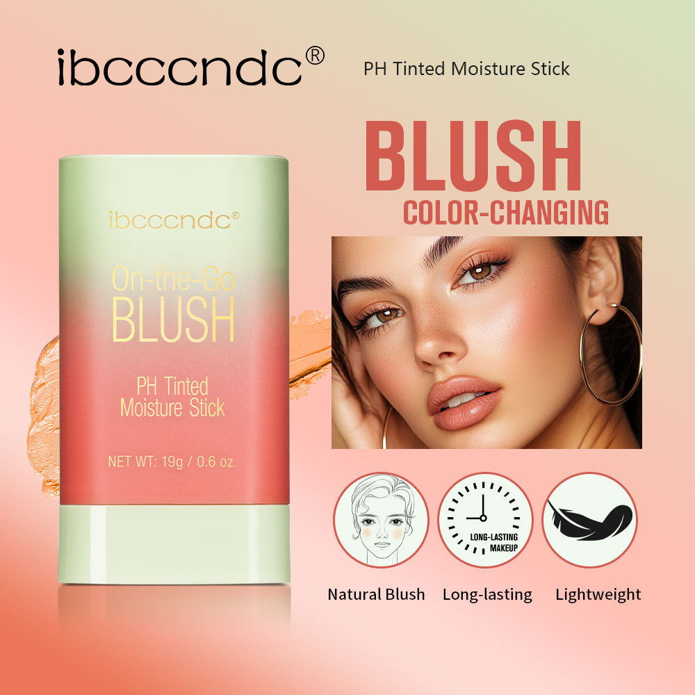 ibcccndc Color-changing Rotating Blush Cream Contouring Blush Cream Natural Nude Makeup Matte Blush Stick Specification drawing