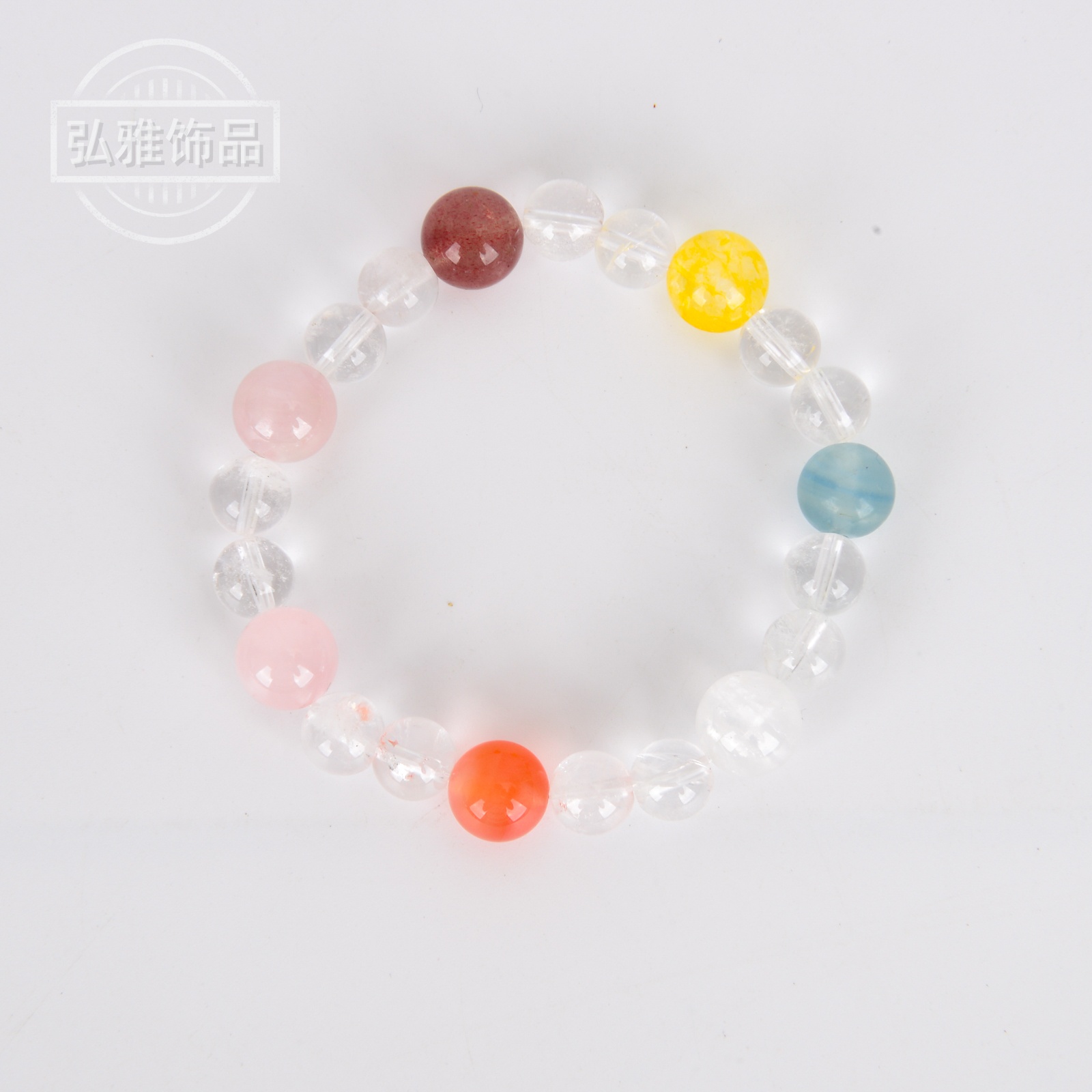 Multi-treasure crystal bracelet, artificial crystal, women's light luxury, niche and exquisite equipment, crystal bracelet as a gift