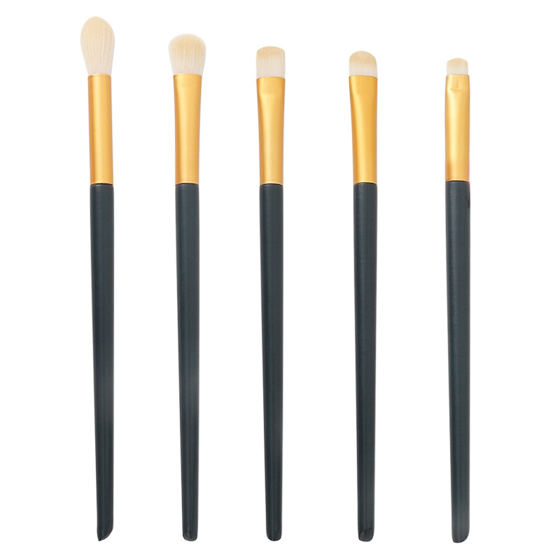 5-piece Star Motion eyeshadow brush set, soft bristle eye cover brush, smudging brush, eye makeup, nose shadow brush, makeup brush, eyeliner brush Item Picture