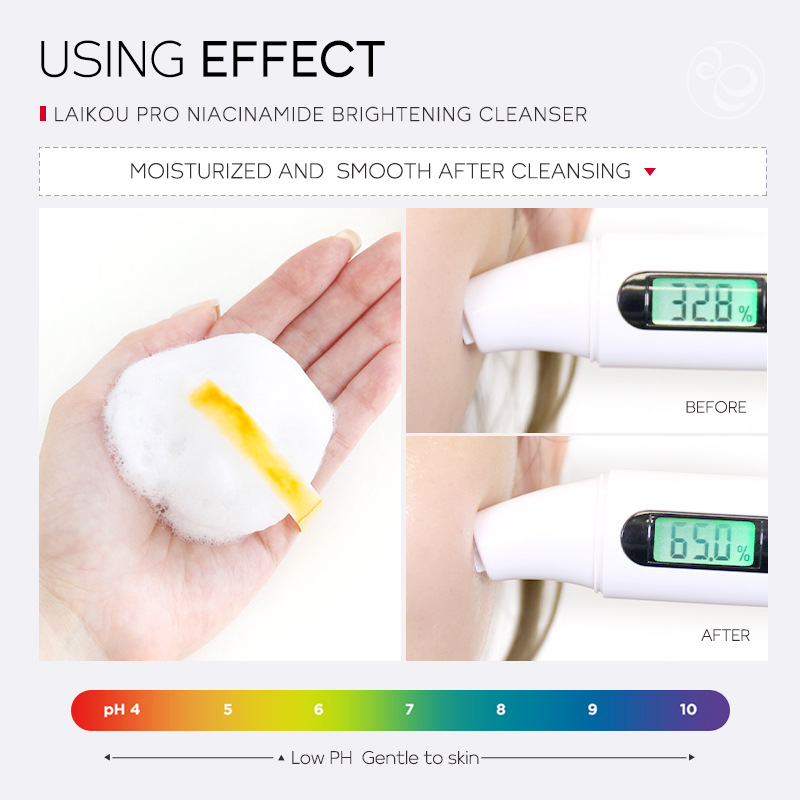 LAIKOU PRO Niacinamide Facial Cleanser 50g Cleansing, Hydrating and moisturizing Cross-border manufacturer wholesale details Picture