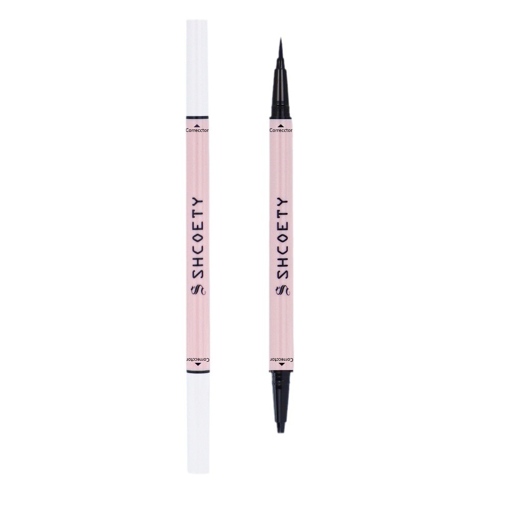 SHCOETY Cross-border Double-headed ultra-fine eyeliner Liquid is smooth, long-lasting, sweat-proof, water-proof, quick-drying and does not smudge eyeliner Item Picture