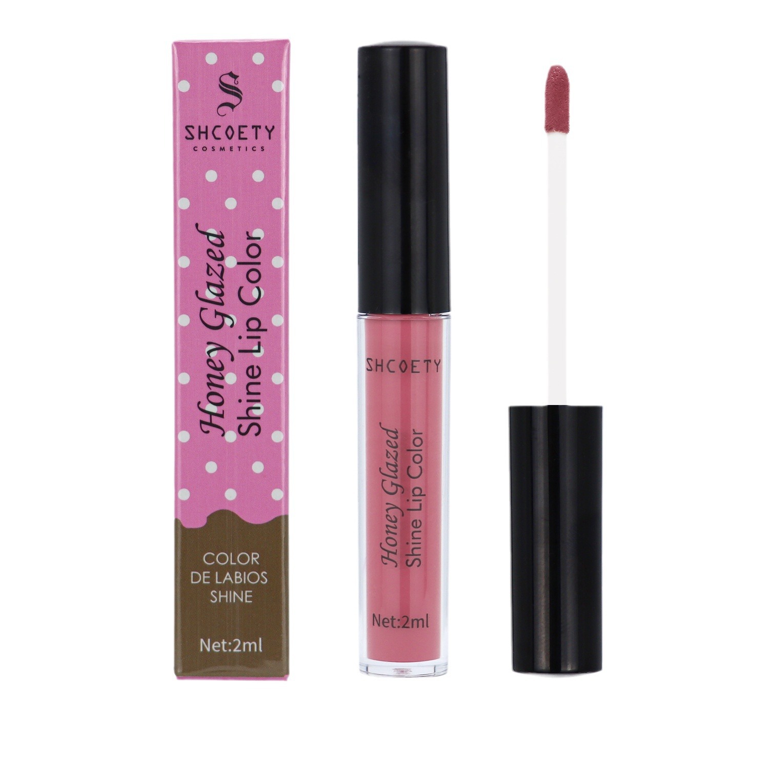 SHCOETY cross-border matte lip gloss long-lasting non-stick to cups and non-fading European and American nude lipstick lip gloss wholesale Item Picture