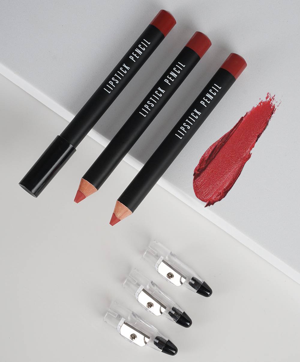 menow non-stick cup 12cm thick wooden stick lipstick matte hook Lip liner pen P163 with pen sharpener Specification drawing