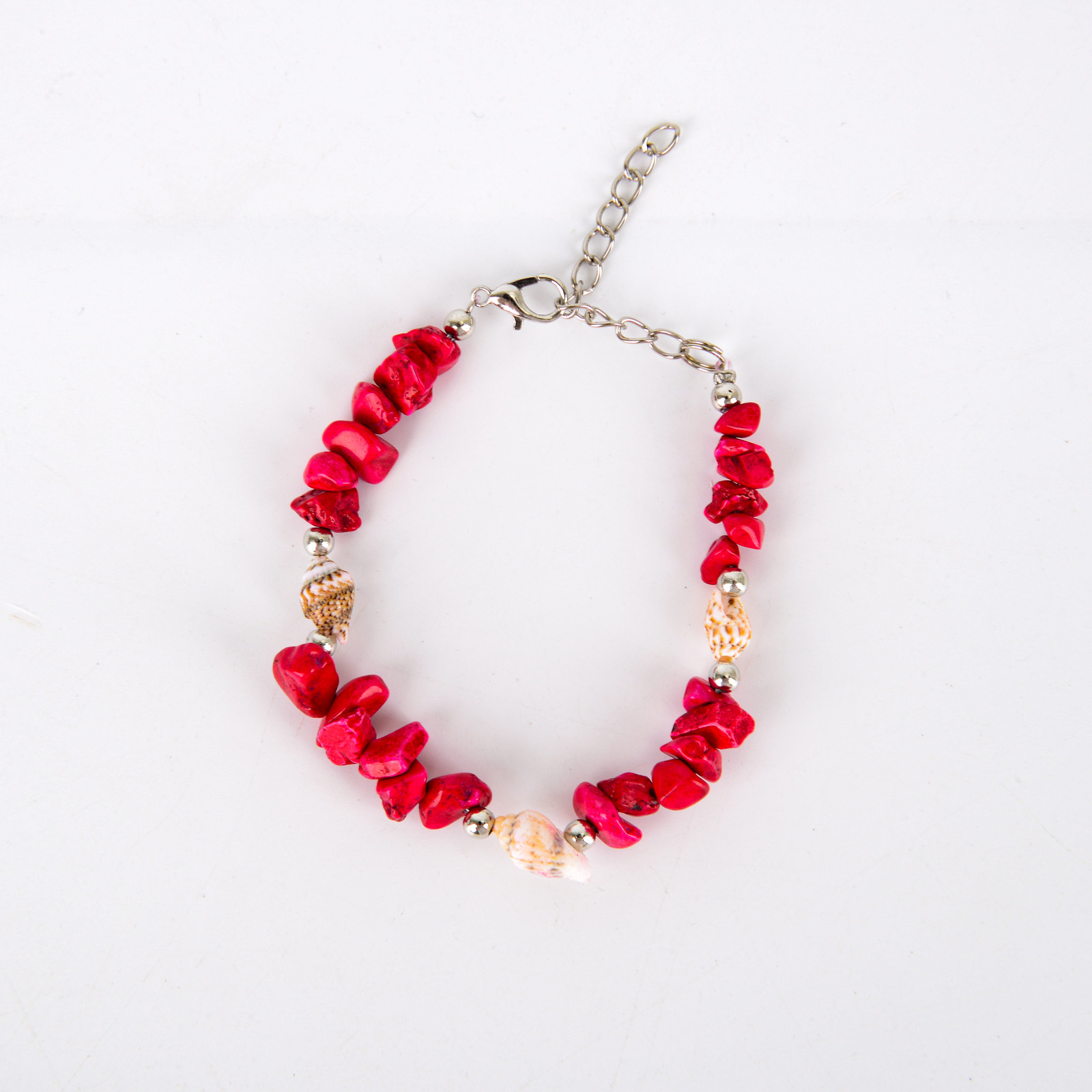 饰品/项链/汽车挂件串珠/四叶草/贝珠散珠白底实物图