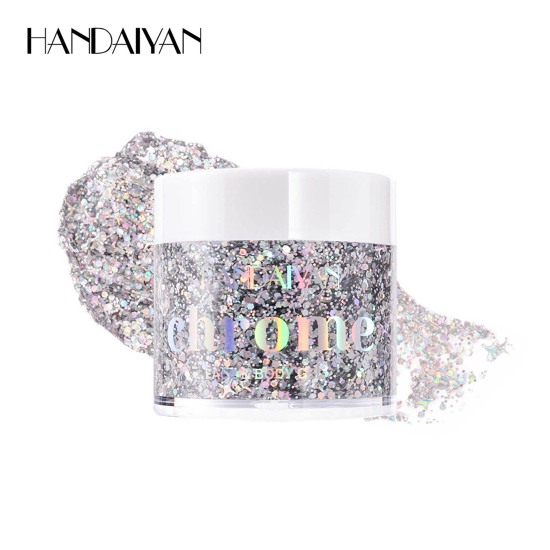 Cross-border Eyeshadow Sequin Gel Sequin Fine Light 8-color Sequin Eyeshadow HANDAIYAN Chameleon Sequin Eyeshadow Item Picture