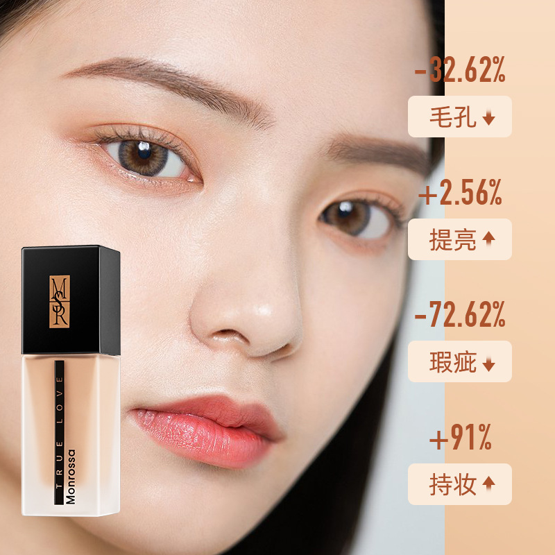 Monrisa Luxury Long-lasting Foundation does not smug, conceals blemishes, hydrates and brightens, and provides a long-lasting, smooth bb cream for summer details Picture