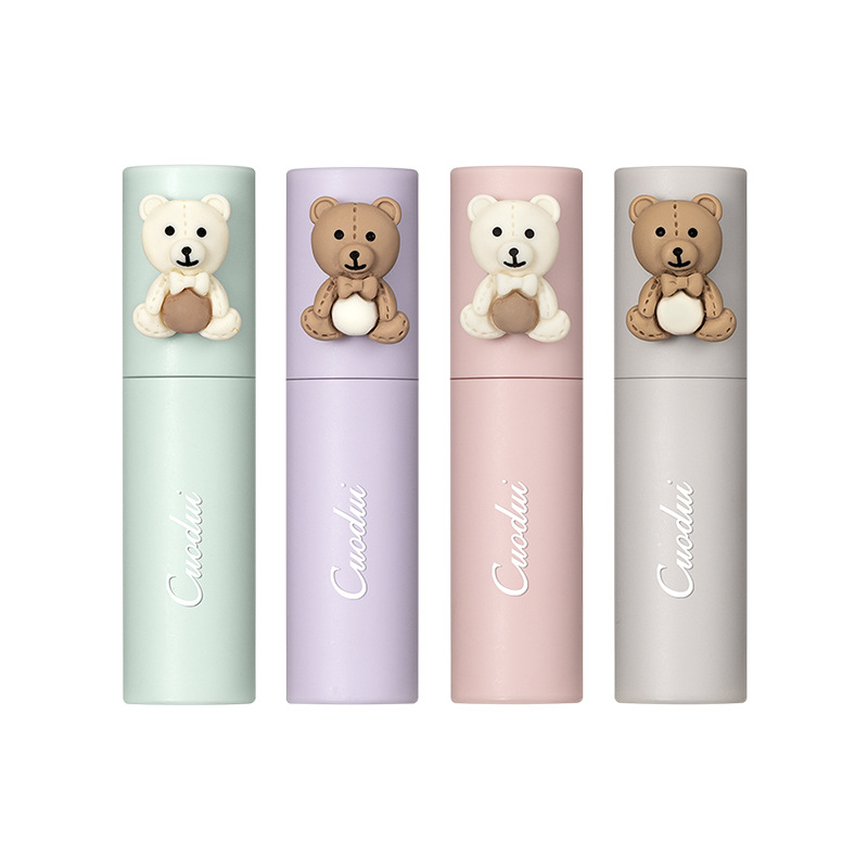 CUODUI Cute Bear Velvet matte Lip Mud, matte lip gloss, moisturizing, affordable lip gloss lipstick wholesale manufacturer consignment Item Picture