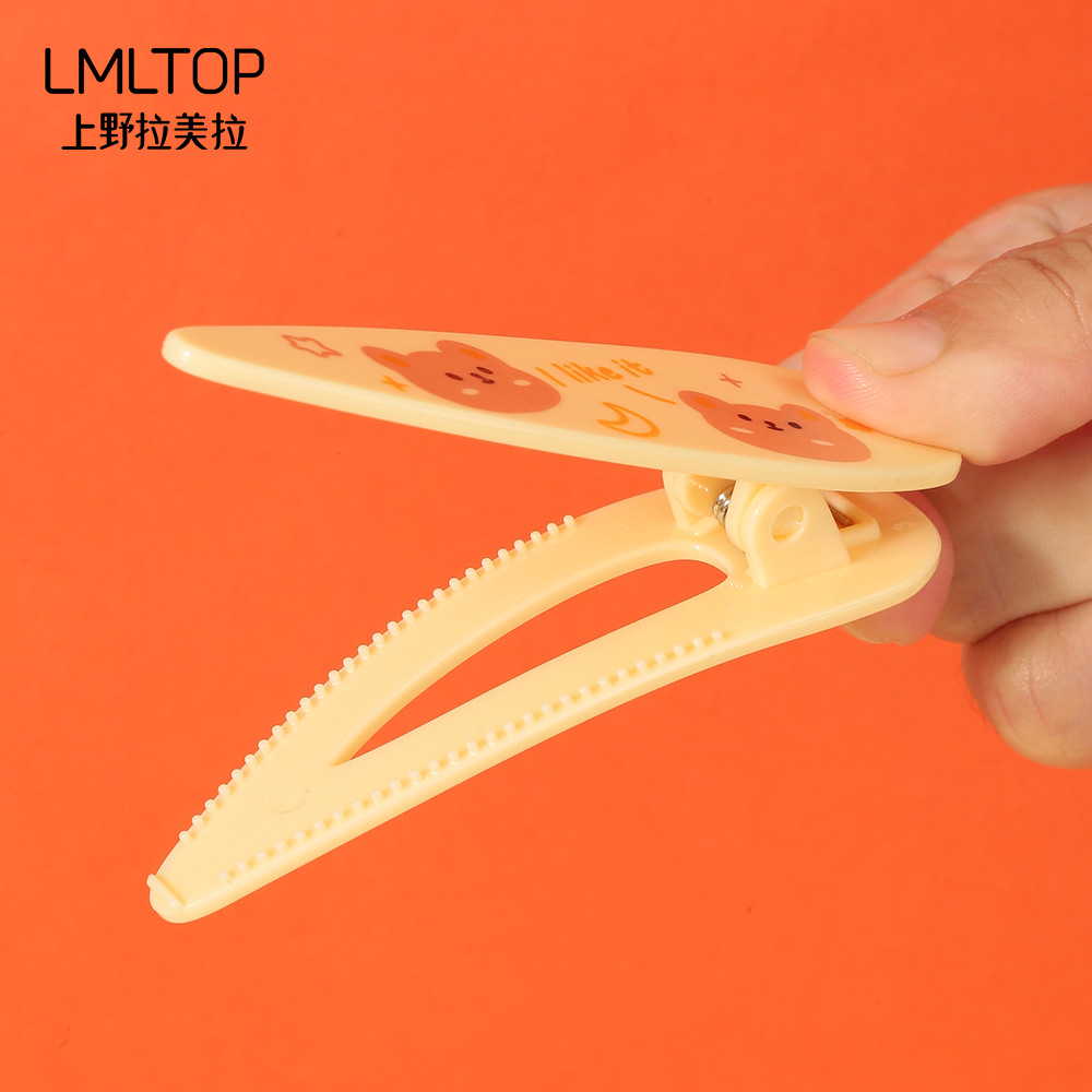 LMLTOP Cartoon bangs Hair Clips, duckbill-shaped hair clips, Bangs zoned and styled Hair positioning clips, 2 sets, carefully selected Specification drawing