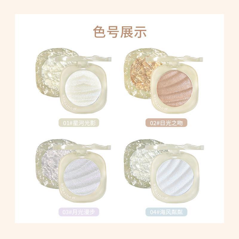 kakashow Sparkling High-Gloss Powder Single-color Mashed Potatoes Contouring Plate: Fine pearlescent mashed potatoes brighten up natural nude makeup Specification drawing