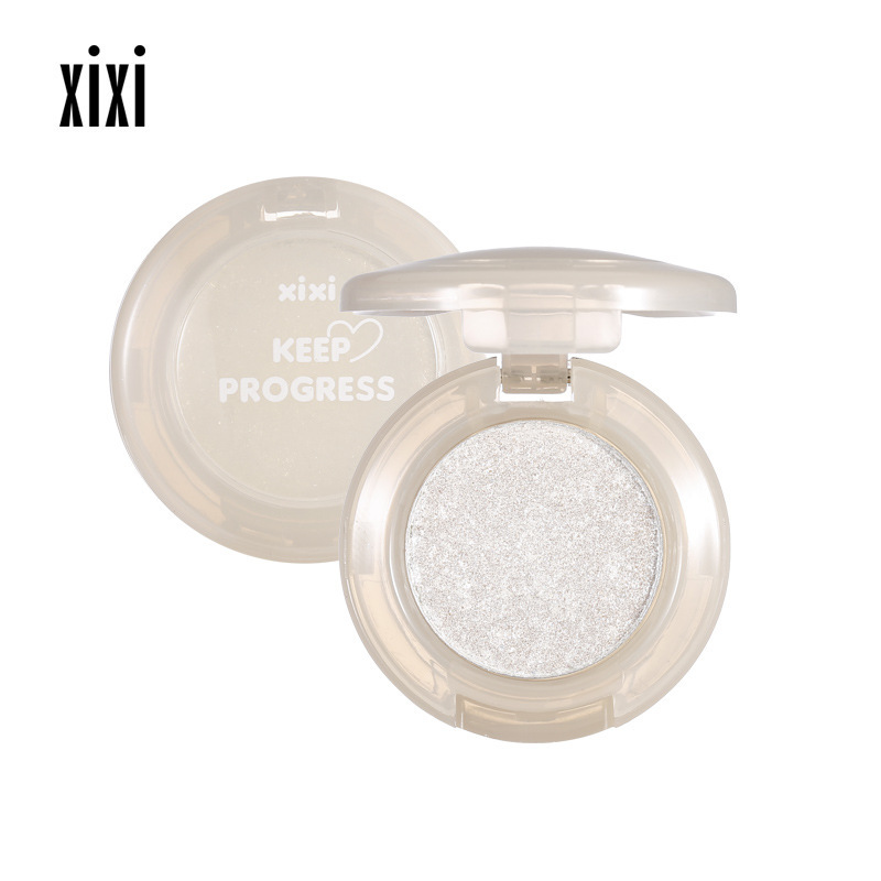 xixi Light Bulb Project Single-color Eyeshadow ins Earth Pearlescent Nude Makeup beginner long-lasting affordable Eyeshadow without smudging Item Picture