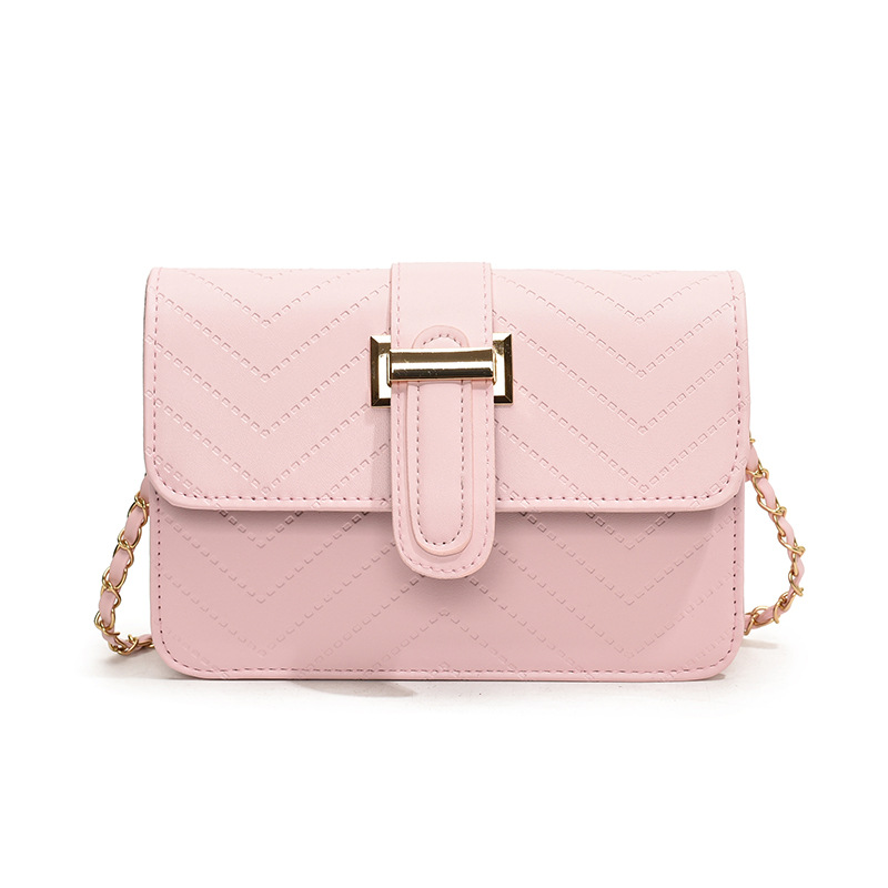High-end texture checkered tattoo line small bag for women, 2024 new style, simple and trendy, versatile chain single-shoulder crossbody bag Item Picture